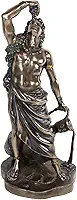Ebros Deus Olímpico Grego Romano Baco Dionísio Segurando Vaso de Vinho Estatueta Decorativa 28 cm de Altura Divindade Antiga Patrono do Vinho Ecstasy Fertilidade Decoração Escultura