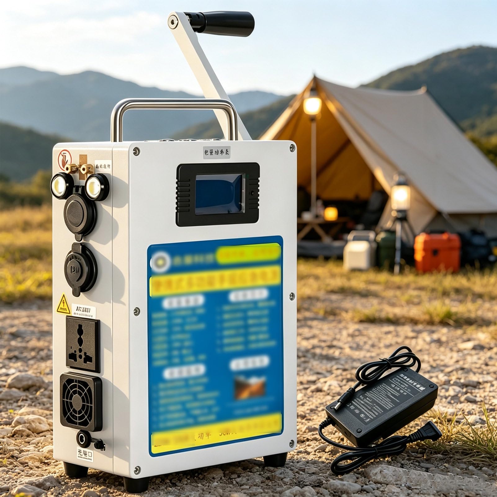 Generador De Manivela De Gran Capacidad para Exteriores 81AH/500W
