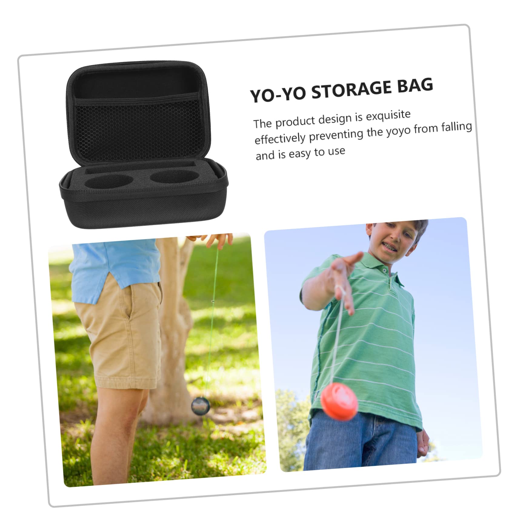 DECHOUS Toy Organizer Bag Compact Storage for Yoyos Toy Bags for Travel Small Portable Pouch