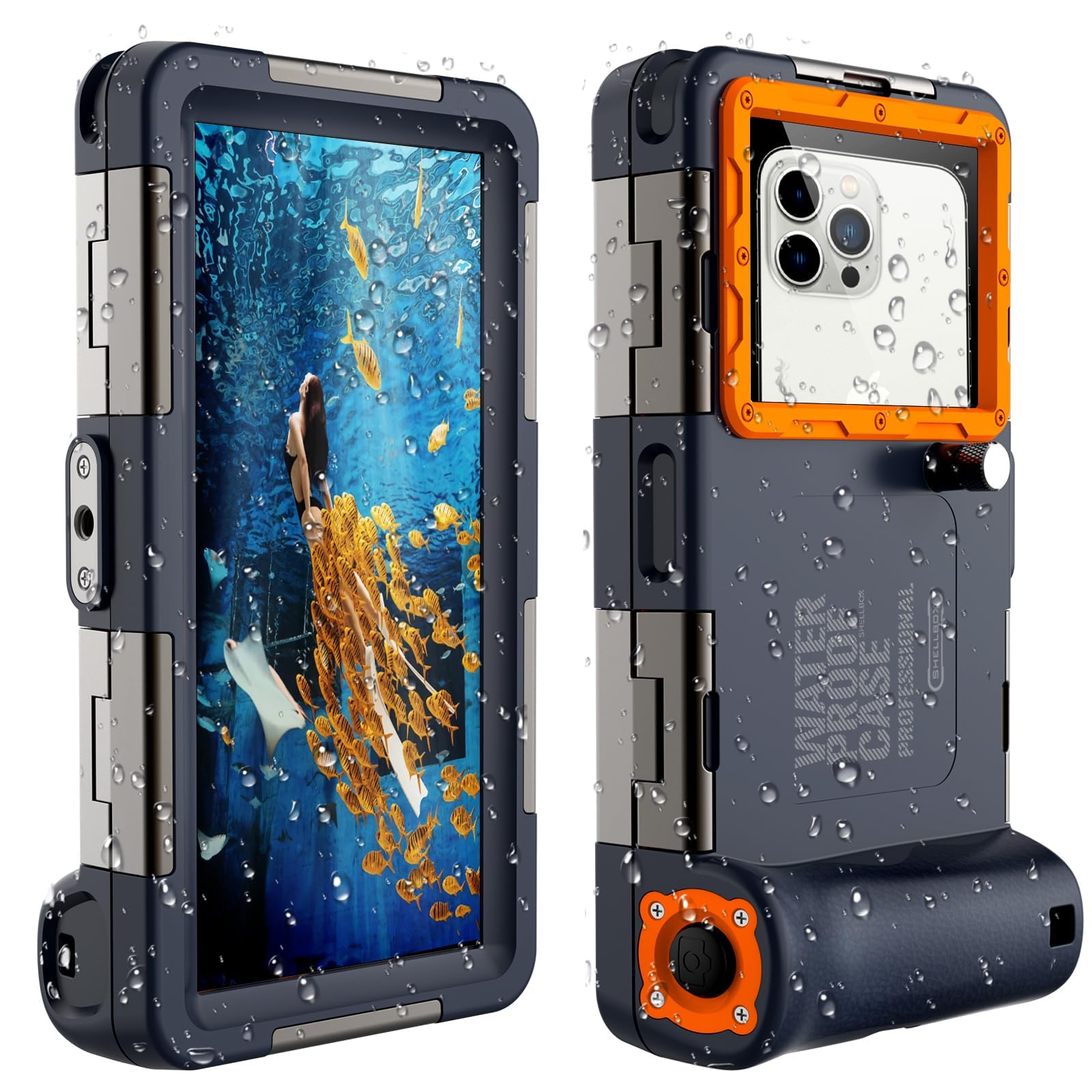 Wasserdichte Handyhülle 15 m Unterwasser-Handyhülle für iPhone 16/15/14/13/12/11 Galaxy S24/S23/S22/S21