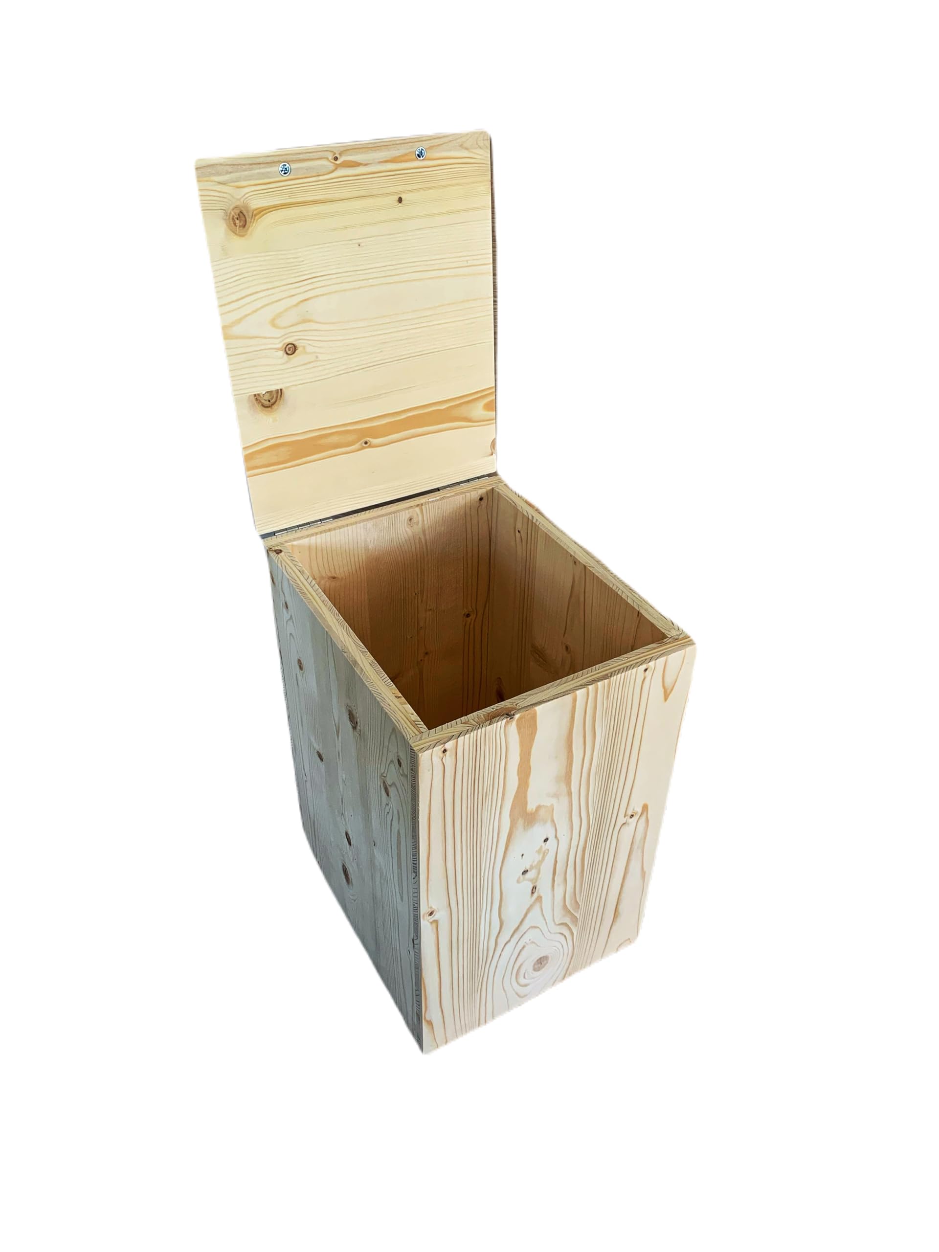 Bac à copeaux avec couvercle en bois pour toilette sèche - Fabrication Française Artisanale