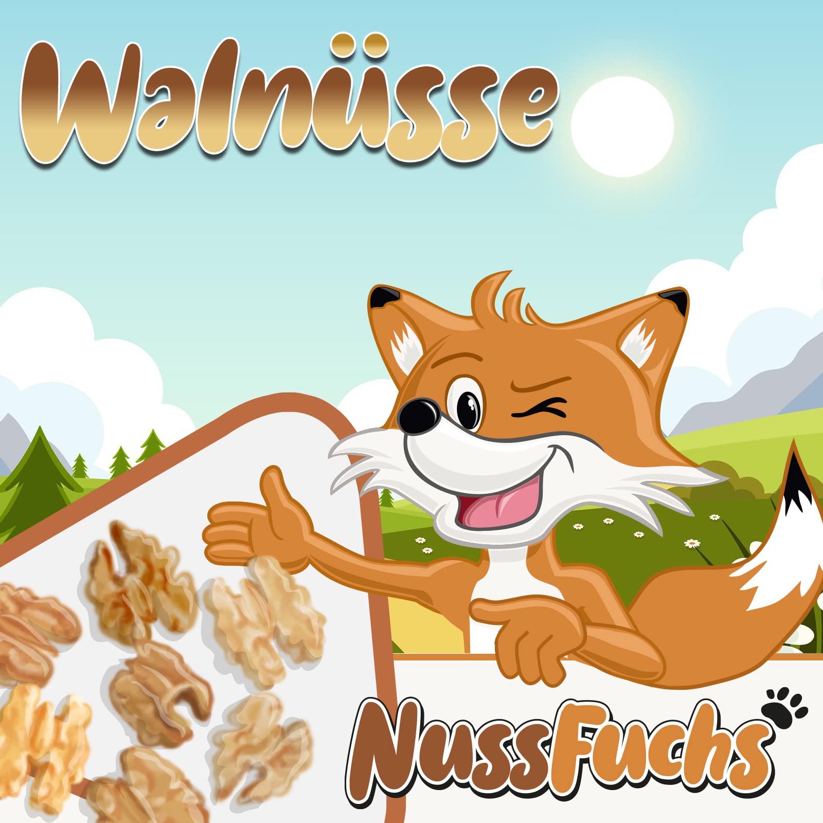Walnüsse Walnusskerne 2kg - ganze Walnuss Kerne ohne Schale neue Ernte ganze geschälte Kerne roh vegan - ungesalzen unbehandelt ungeschwefelt - 100% Natur Walnuss Kerne aus Chile (2kg)