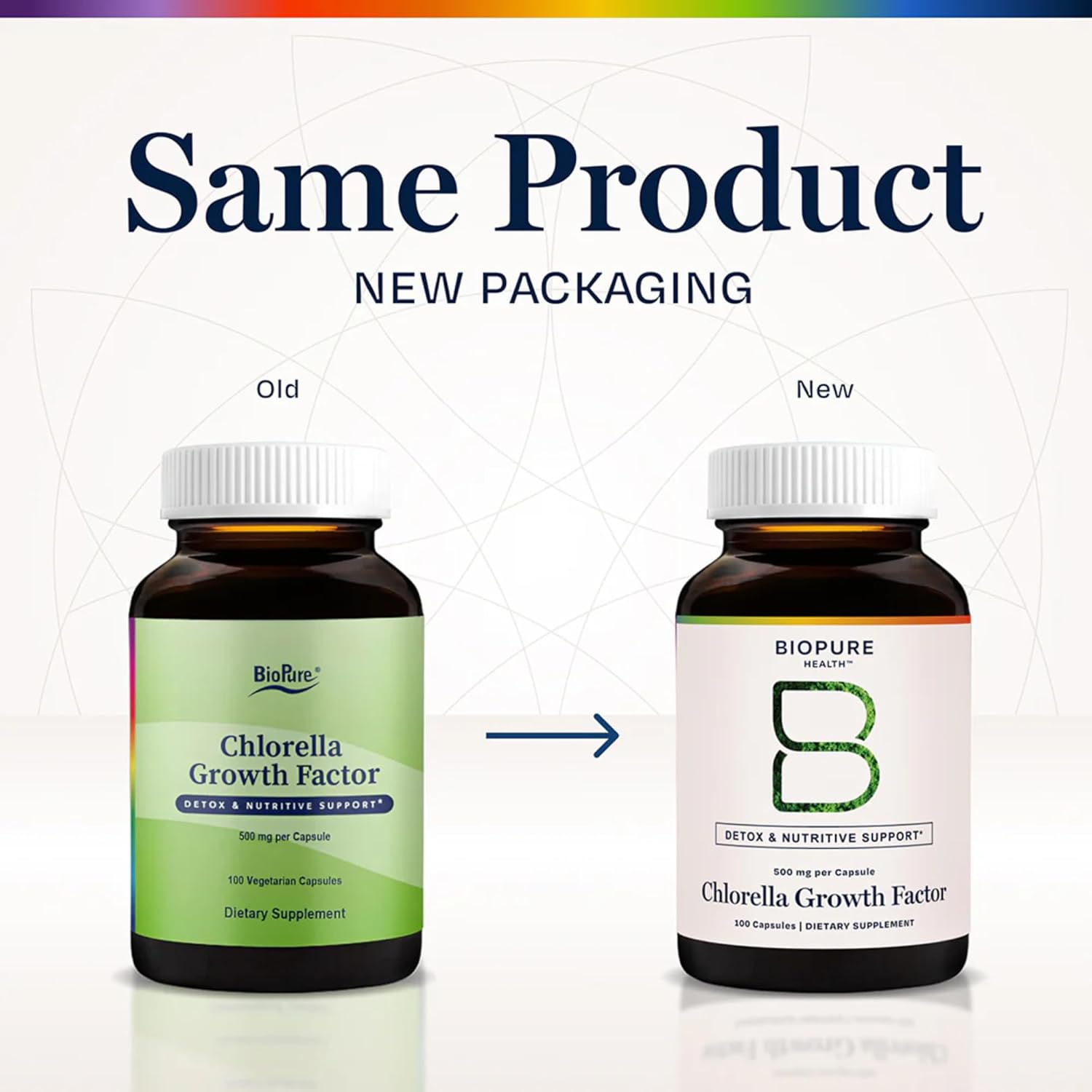 BioPure Chlorella Growth Factor Capsules – Nutrient-Dense, Nutraceutical Superfood Packed with Proteins, Vitamins, Minerals & Amino Acids that Supports Metabolism, Detox & Immunity – 100 Capsules