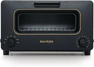 BALMUDA The Toaster | Steam Oven Toaster | 5 Cooking Modes: Sandwich Bread, Artisan Bread, Pizza & Pastry, Oven | Precise Heat Control | Steam Technology | Baking Pan | US Version | Black