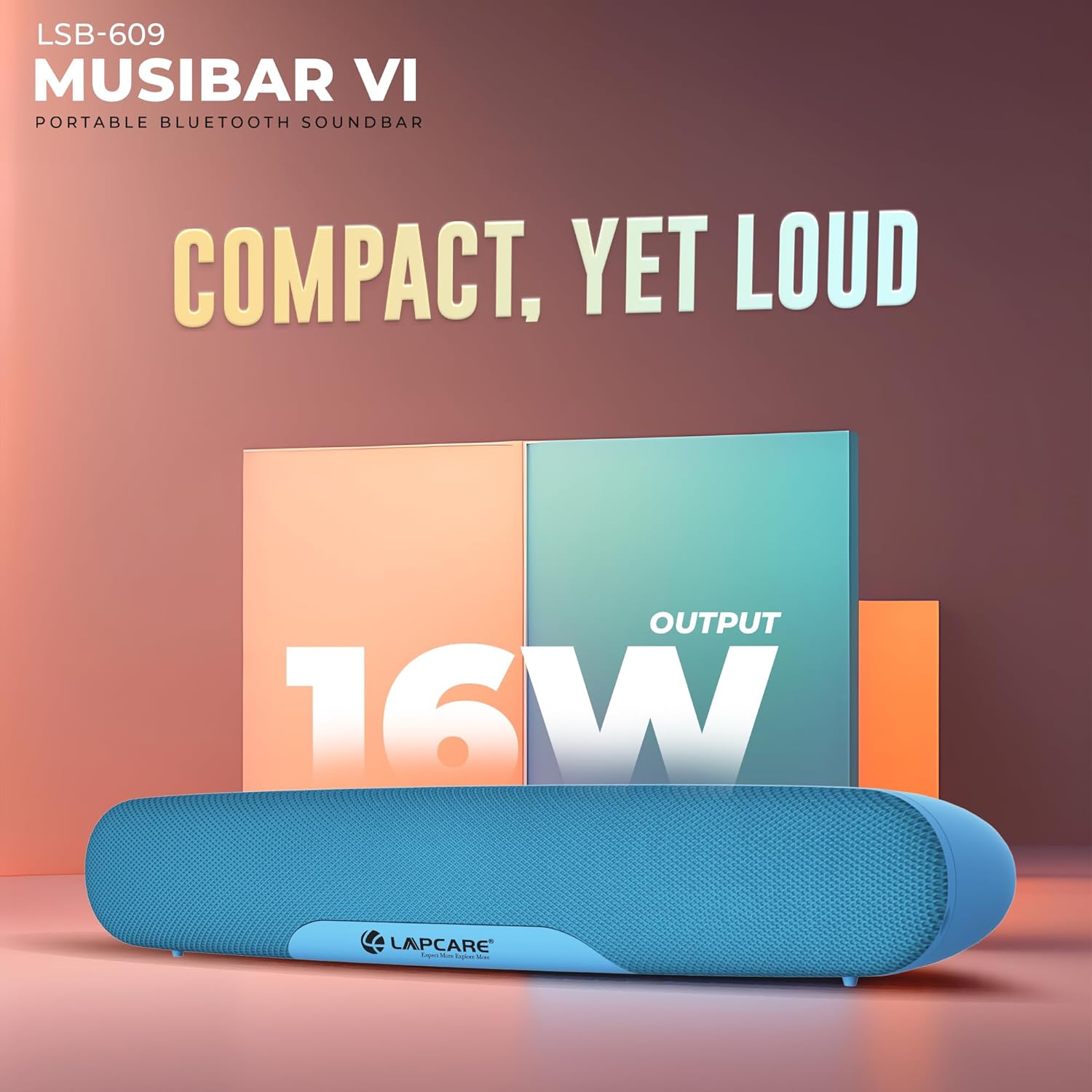 LAPCARE Musi Bar VI showing 16W output