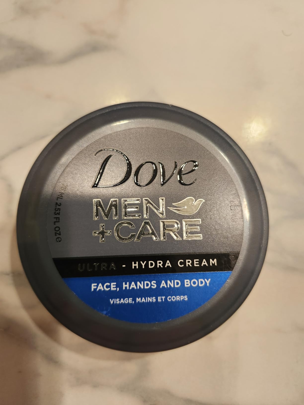 UNILEVER INTL Dove Men+Care Ultra Hydra Cream, Face, Hands and Body care, All Skin Types, 5.07 Oz
