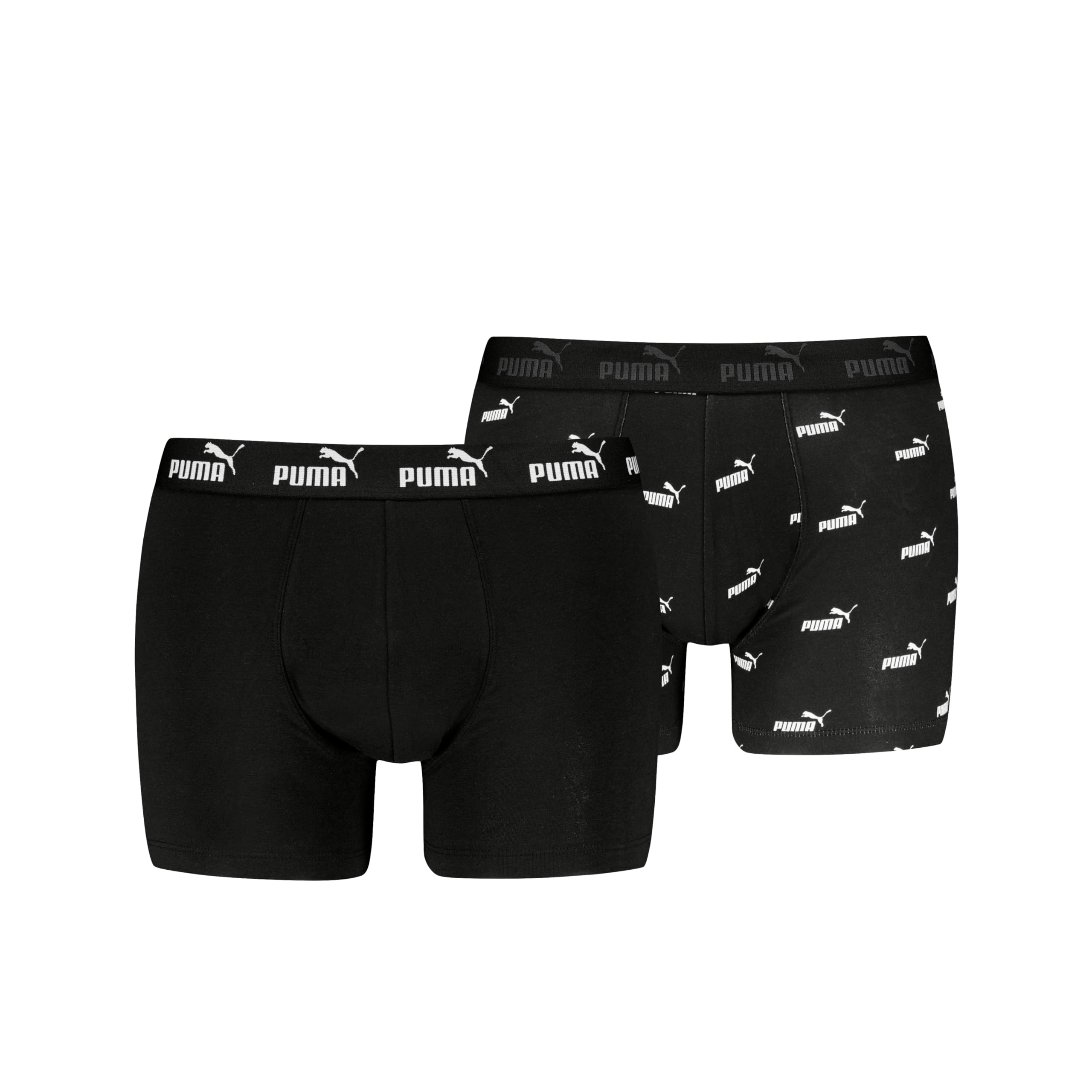 PUMA mens Sport Cotton Long Boxer Boxer shorts, Black, Extra Large