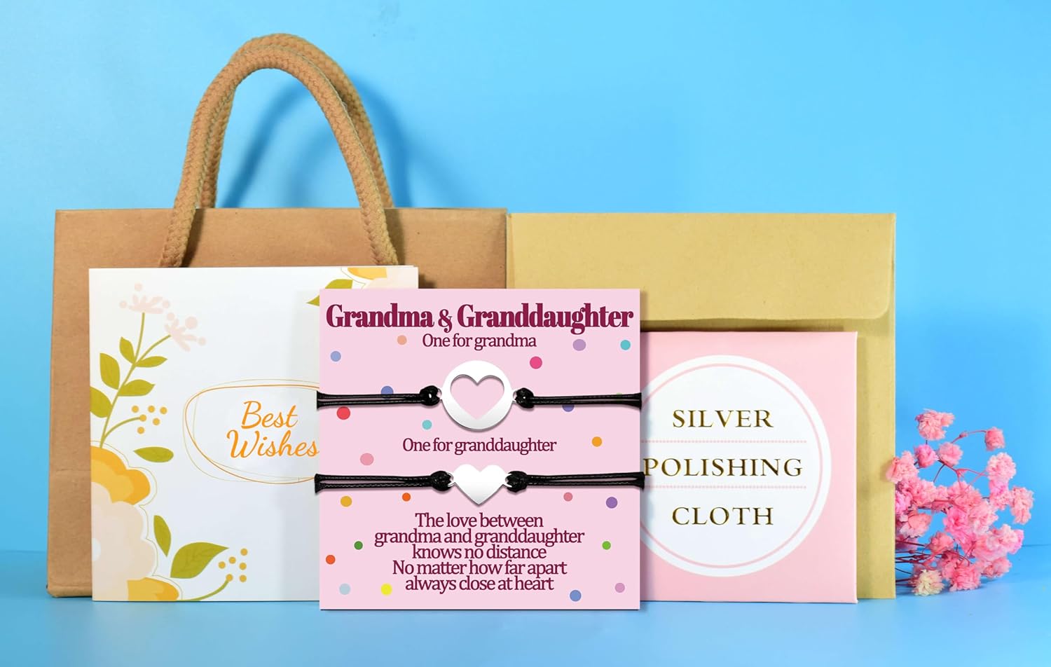 Granddaughter Bracelets from Grandma Gifts for 2 3 4 Granddaughters Grandmother Matching Bracelet Nana and Me Bracelets Set for 2 3 4 5 Women Mothers Day Gifts Little Girls Jewelry Birthday Gift - Image 2