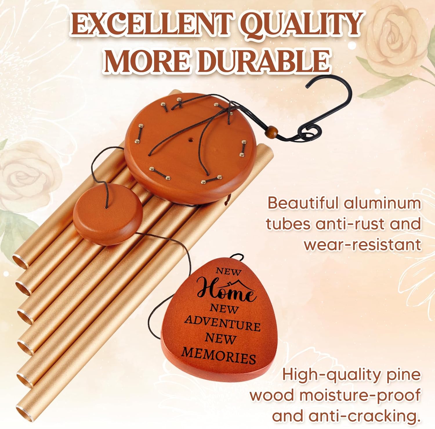 House Warming Gifts New Home, Housewarming Wind Chimes, New Home Gift Ideas for Women Men Friends Couples Coworker, Housewarming Gifts for New Apartment, House, Large 36 inch