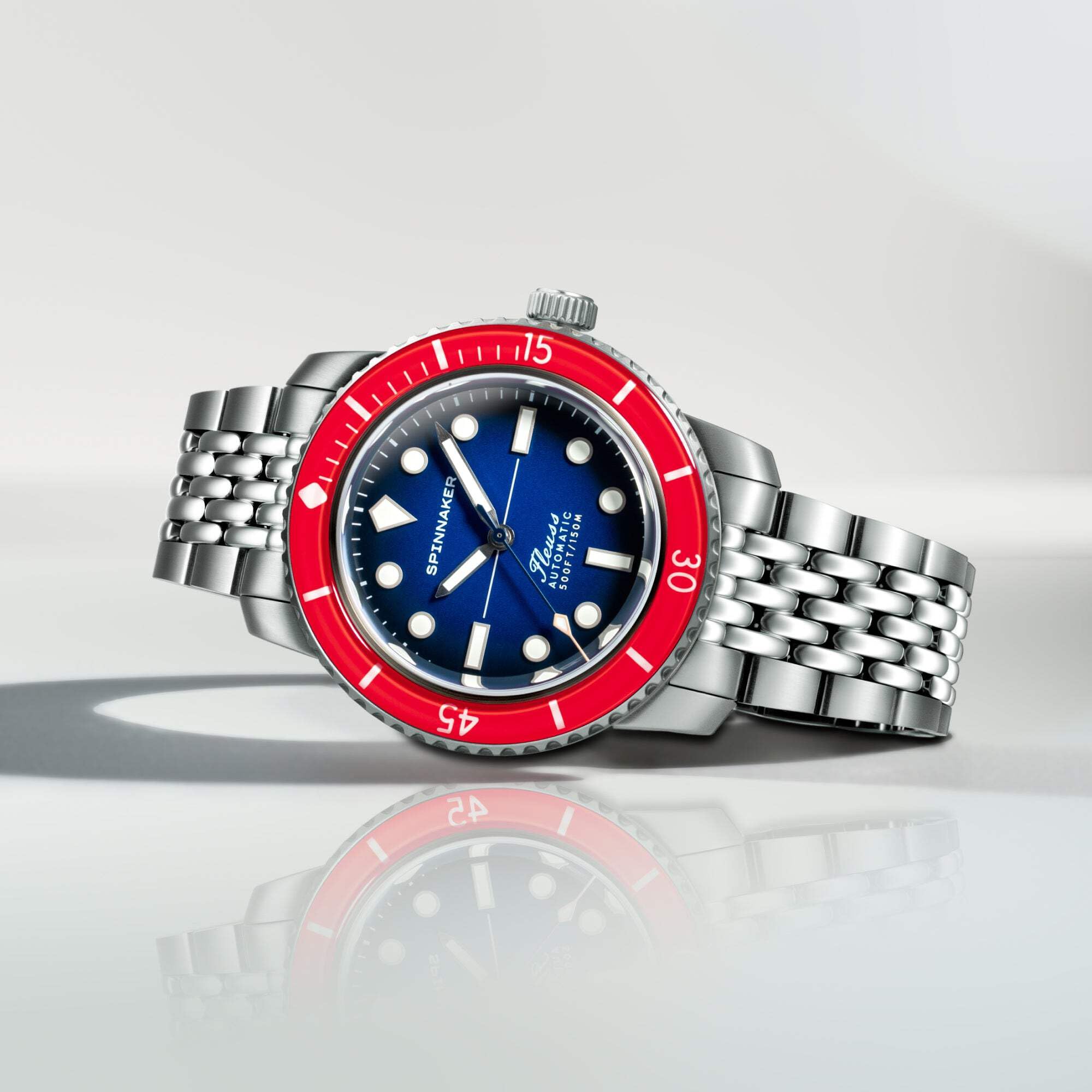 Spinnaker Reloj automático Fleuss 40 de 40 mm para hombre con pulsera de acero inoxidable sólido SP-5133