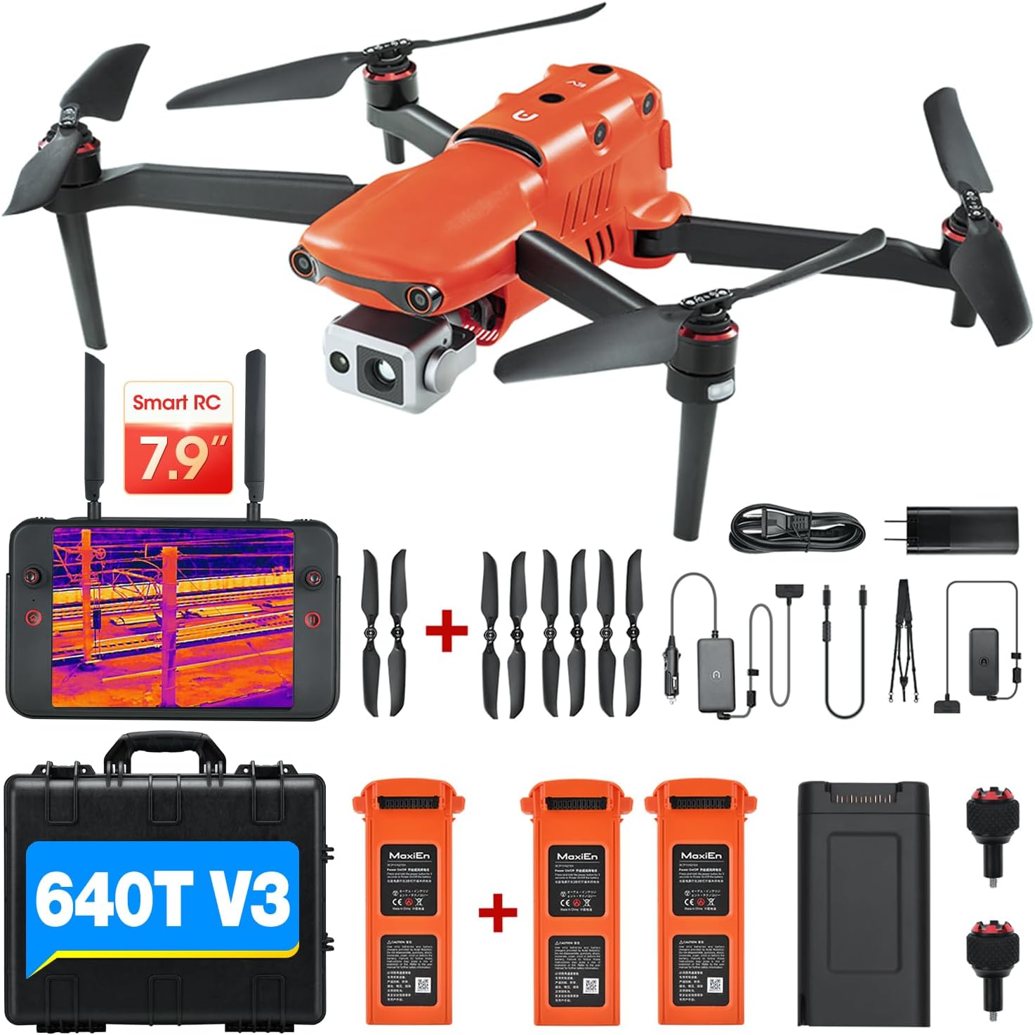Autel Robotics EVO II Dual 640T V3, 640x512 Thermal Imaging Drone, RemoteID