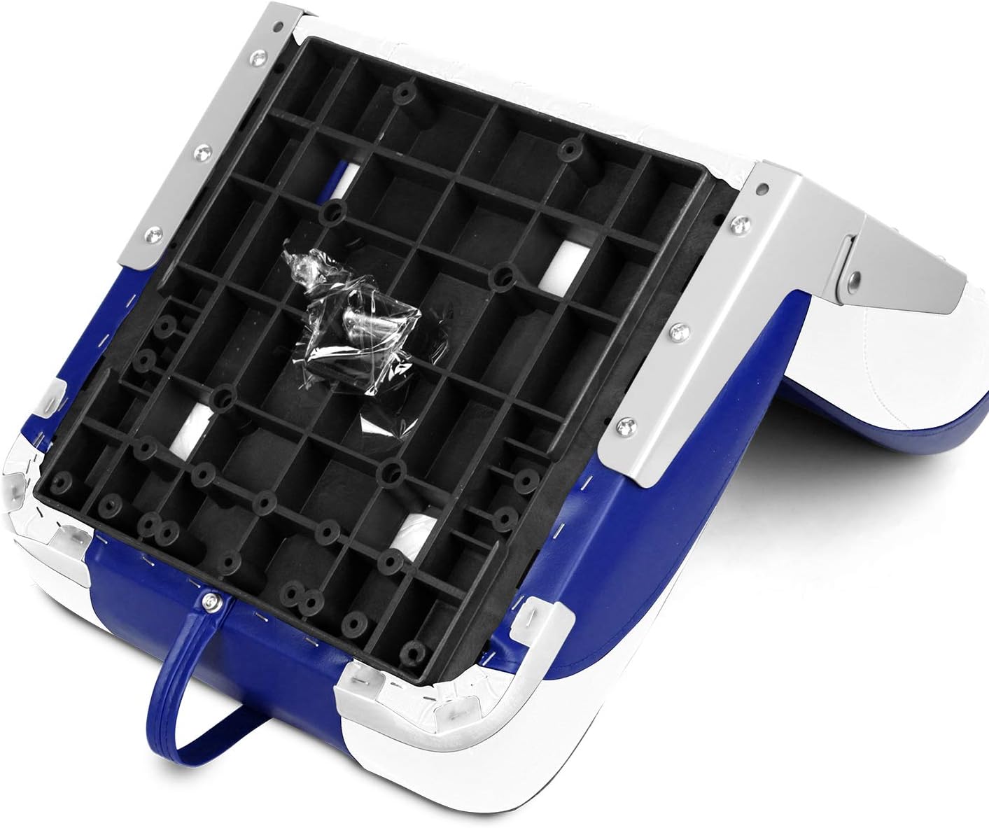 New Low Back Folding Boat Seat (White/Blue(1 seat))