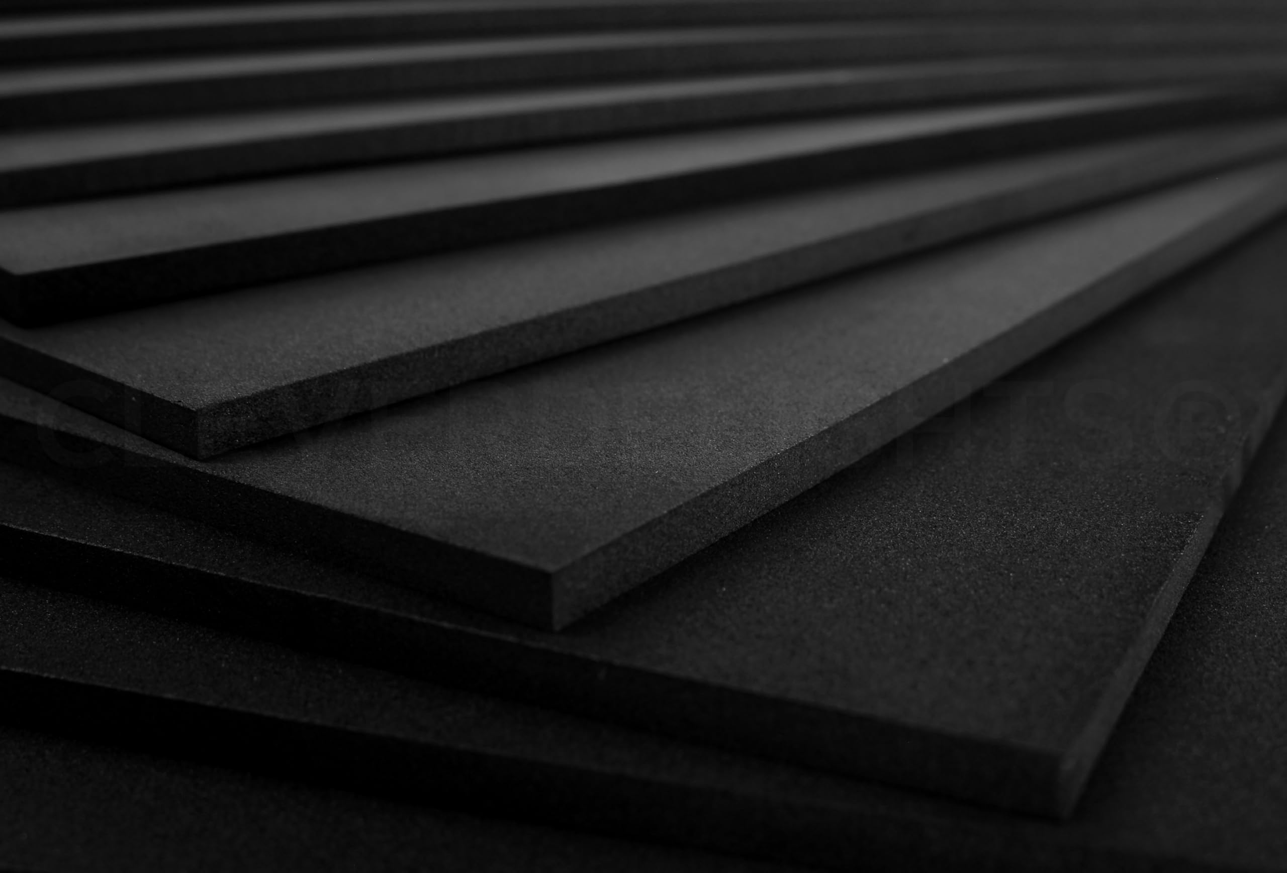 CleverDelights 8 x 12 Inch Black Foam Sheets - 10 Pack - 1/4
