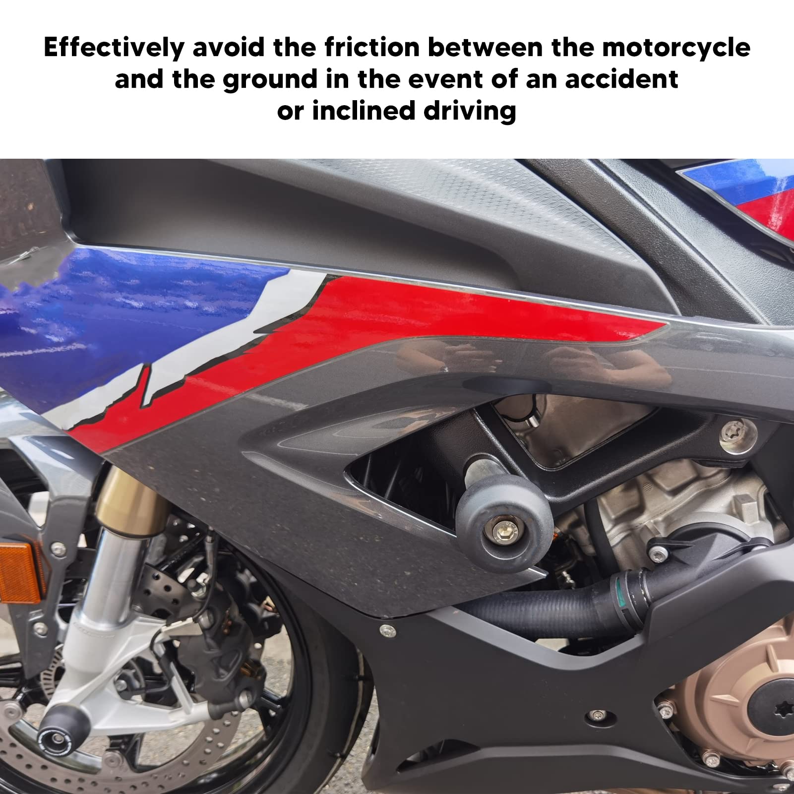 2 Pièces De Protection Contre les Collisions De Roue De Curseur D'essieu Avant Arrière En Acier Inoxydable 304 De Remplacement Pour F900R F900XR S1000RR S1000XR 2010‑2022