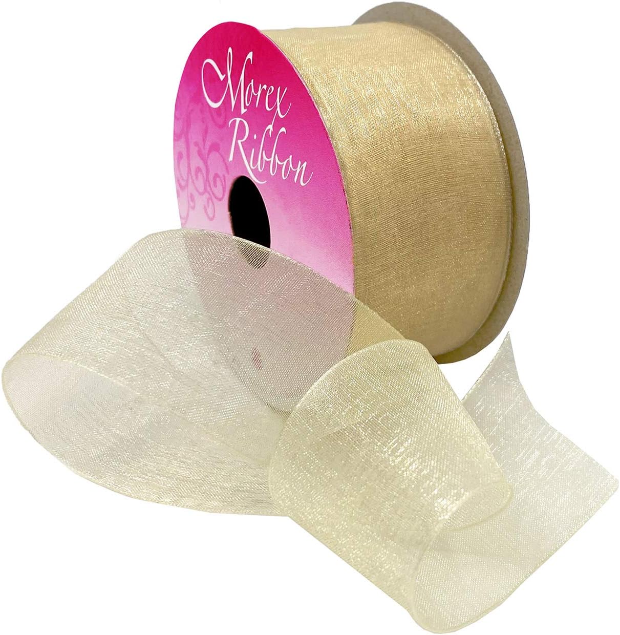 Morex Ribbon Sheer Organza Ribbon, 1.5 inch by 25 yards