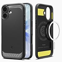 Vista 10 de Spigen - Rugged Armor MagFit - Funda diseñada para el iPhone 15 Pro (2023) [Protección de grado militar] Compatible con MagSafe - Negro mate