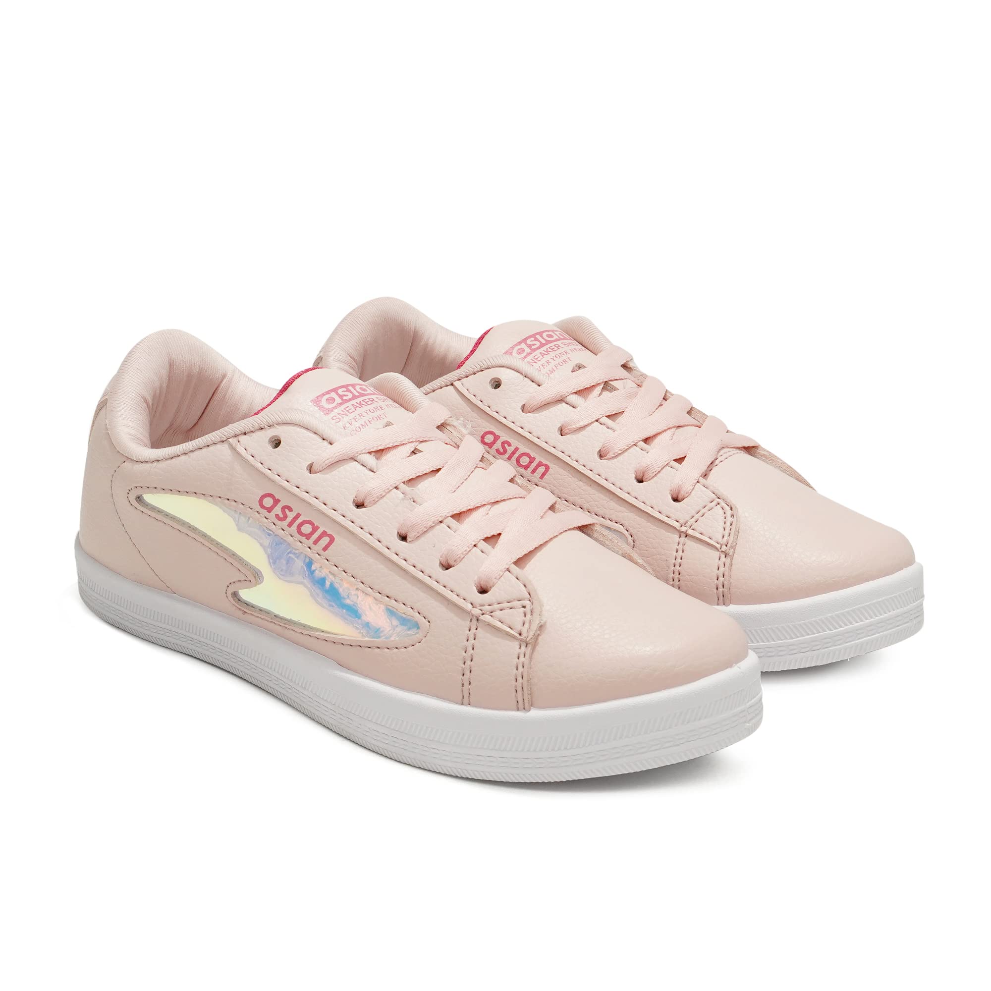 ASIAN Womens JASMINE-01 Casual White Sneaker Shoes with Full Synthetic Upper Lightweight Lace-Up Shoes for Womens & Girls (B0BY4G7JFW) Amazon Price History, Amazon Price Tracker