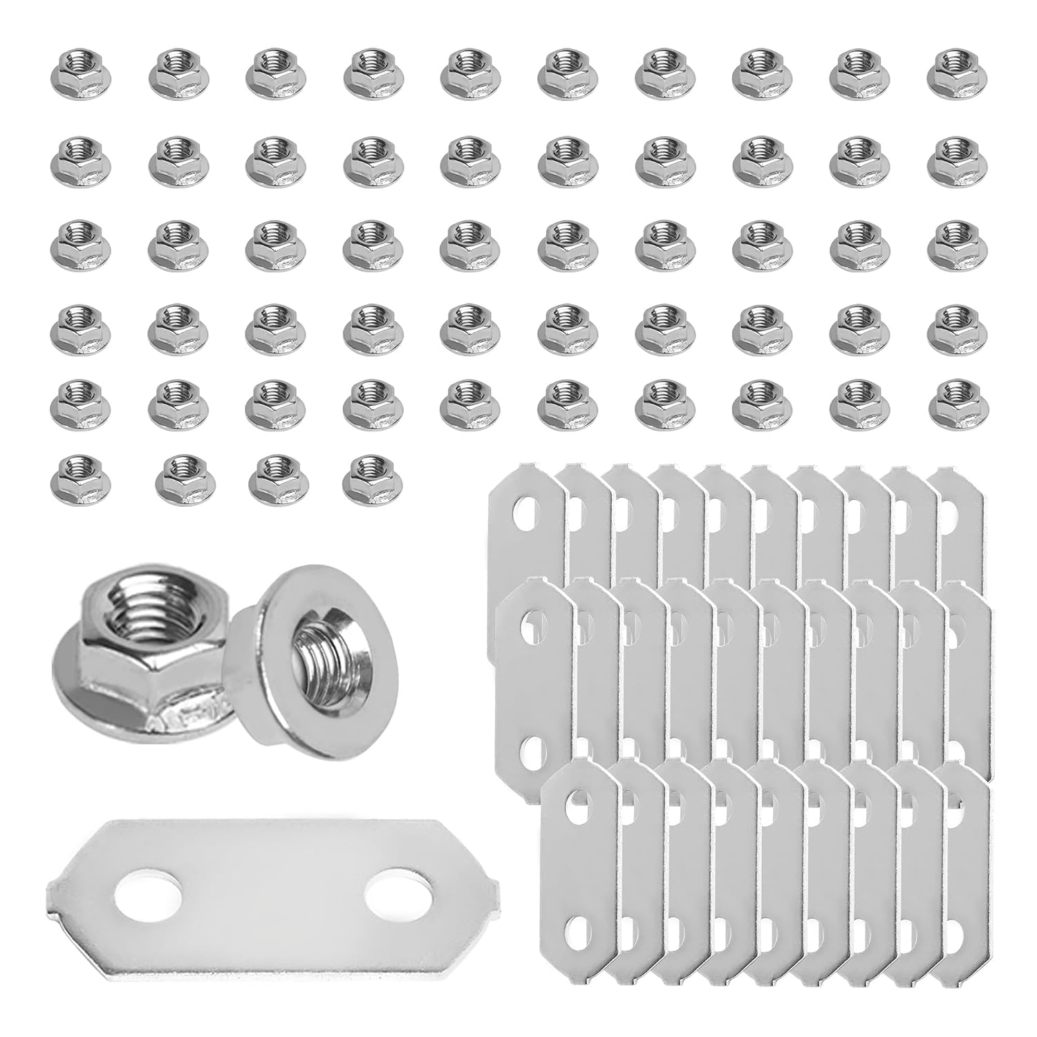 30 Sets Hybrid Battery, Nickel-Plated Copper Bus Bars & SS Nuts Set | Compatible with Toyota Prius 2004-2015, Prius V 2012-2017, Lexus CT200h 2011-2017 (Improved Model)