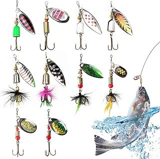10 Pcs Fishing Set Di Esche Artificial Bait Metal Fishing Lure Sequins Fishing Accessories For Trout, Bass, And Barracuda Fishing