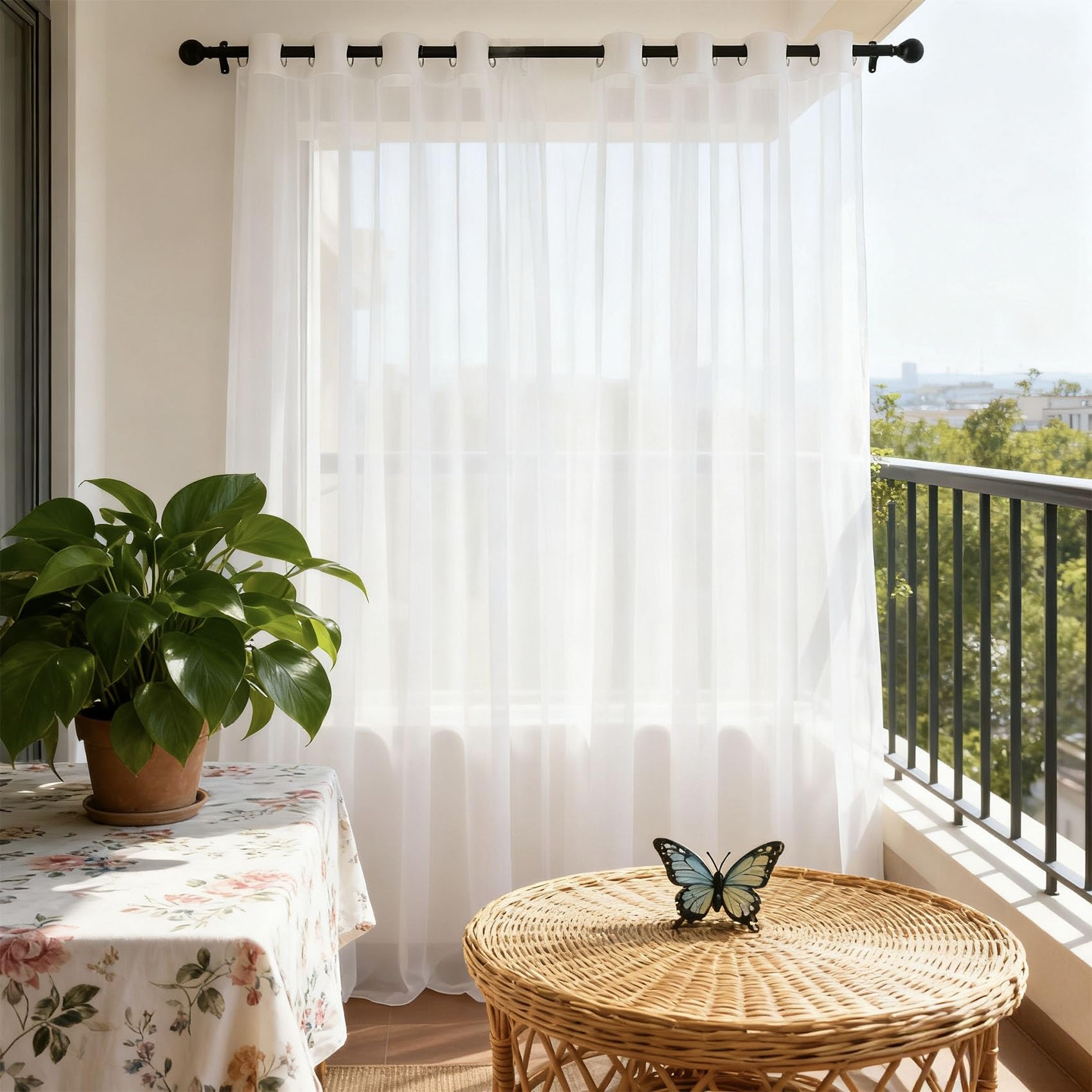 Rideaux voilages élégants pour illuminer votre chambre et votre salon avec style