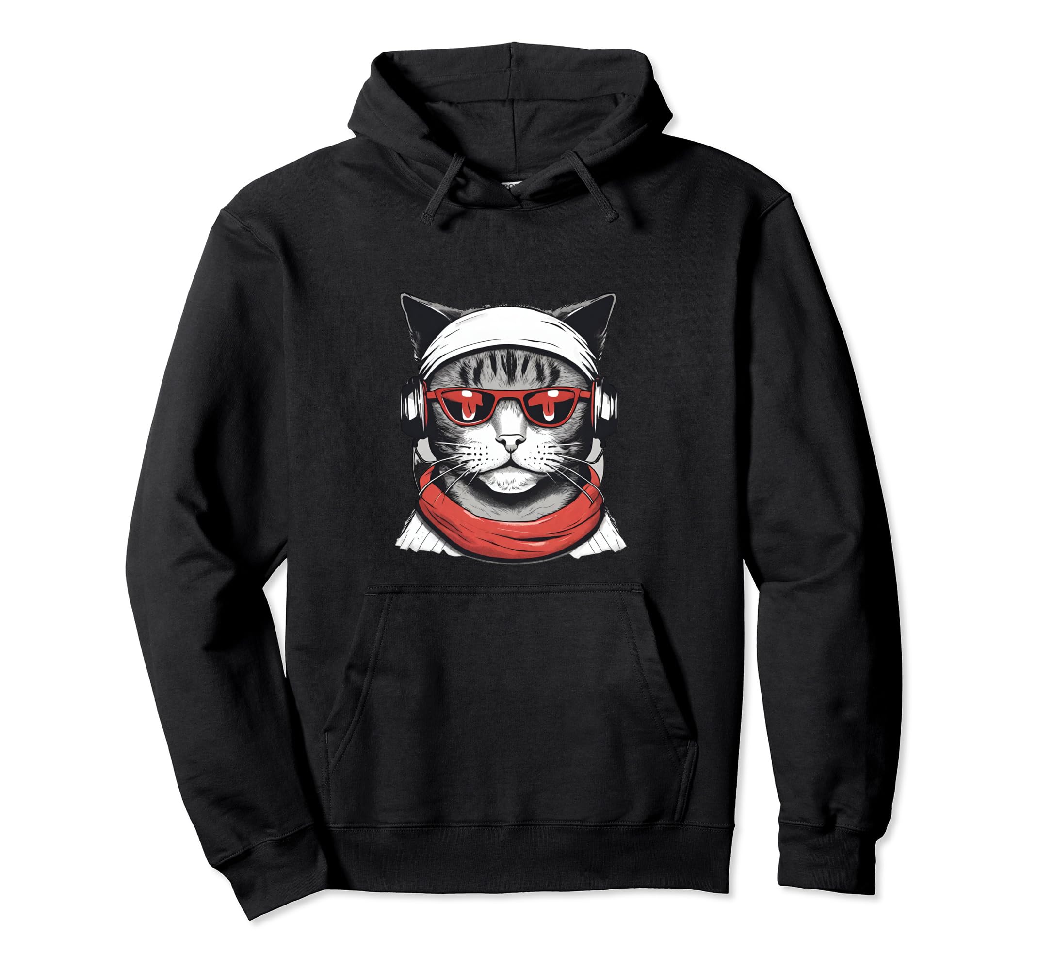 BrightKids TeesWorkout Kitty Cat Pullover Hoodie