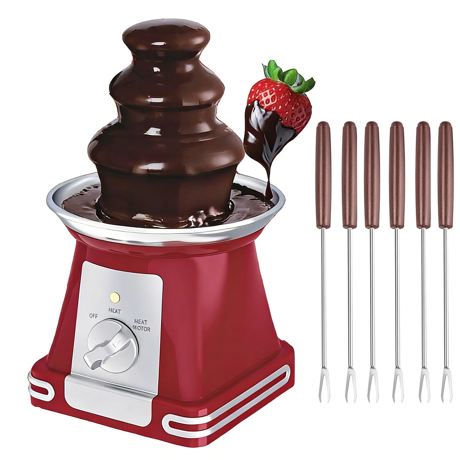 Machine à Fontaine à Chocolat à 3 Niveaux, Tour à Fondue électrique 65 W