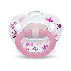 NUK Comfy Orthodontic Pacifiers, Pink Assorted, 18-36 Months, 2 Count