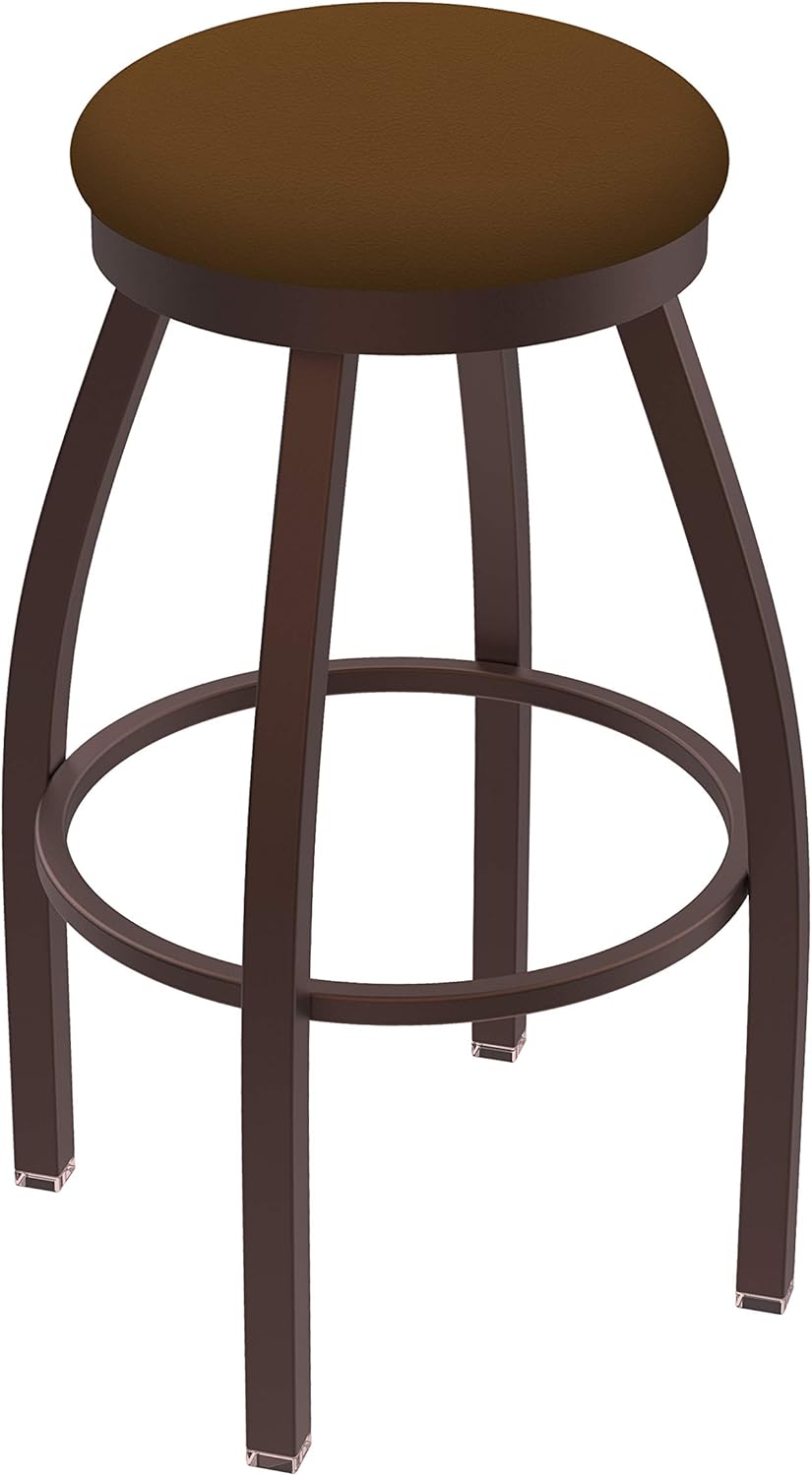 HBS 802 Misha 30" Swivel Bar Stool with Bronze Finish and Graph Cork Seat