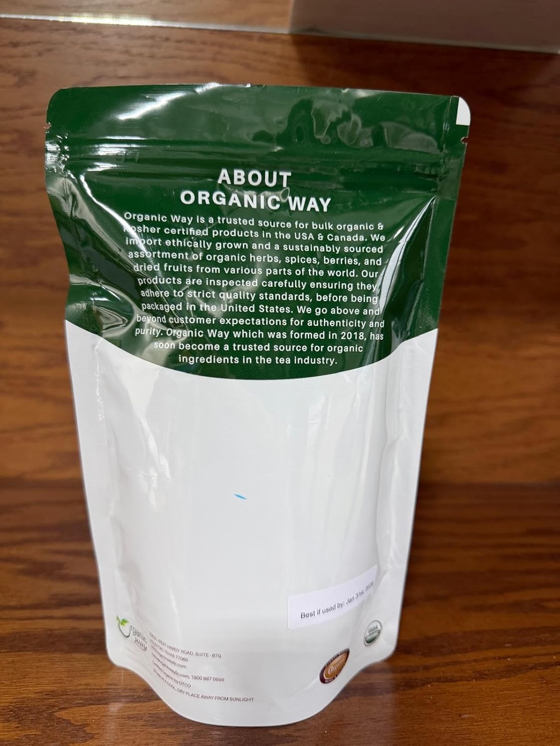 Organic Way Nettle Leaf Cut & Sifted (Urtica dioica) - Herbal Tea - European Wild-Harvest | Organic & Kosher Certified | Vegan, Non GMO & Gluten Free | Origin - Albania (4 Ounce Pack) - Image 3