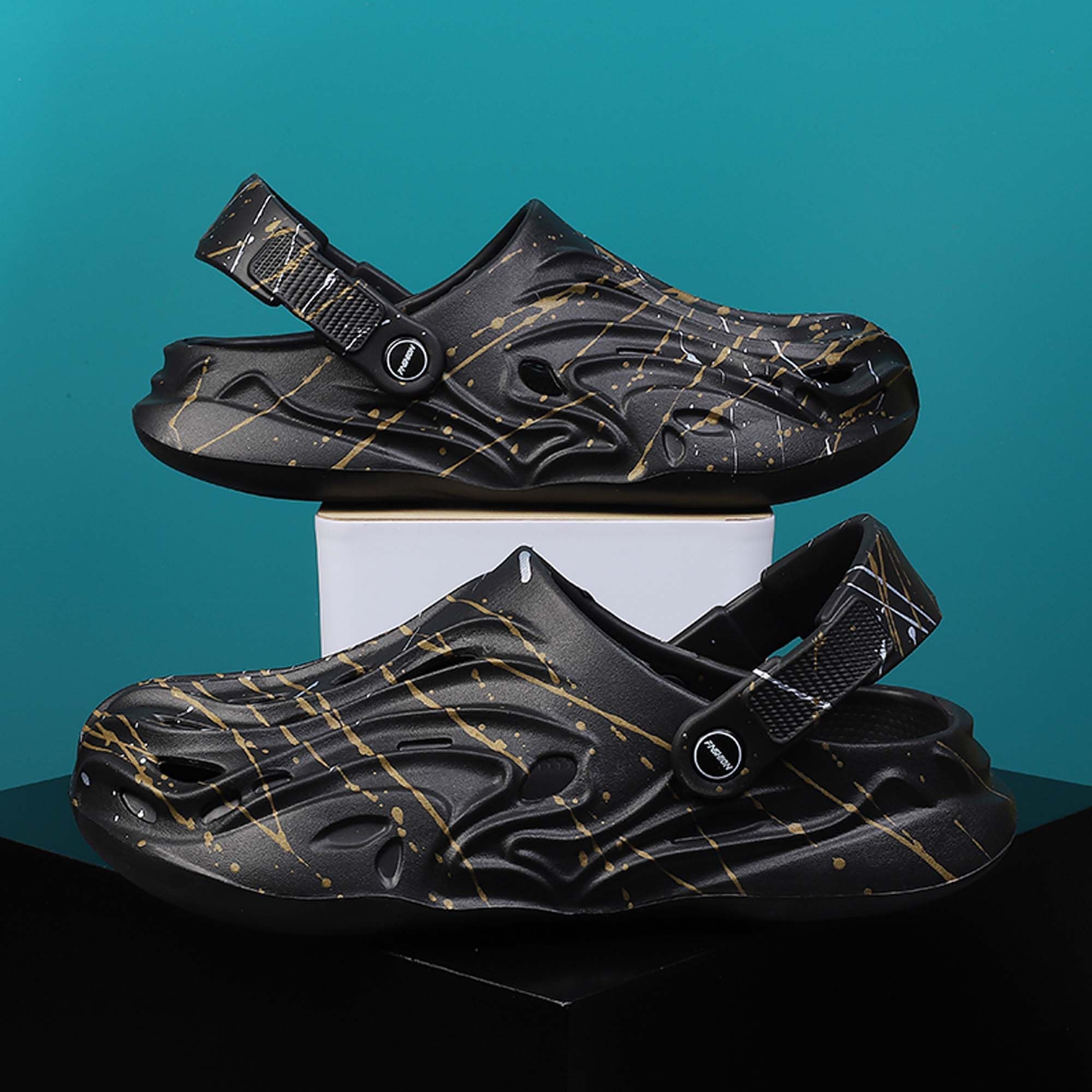 Men's chef shoes, anti slip work shoes, comfortable beach sandals, waterproof nurse slippers