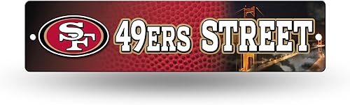 Miniatura 41 de Señal de calle de plástico NFL Rico Industries 4" x 16" Alternativo