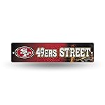 Rico Industries NFL San Francisco 49ers 16-Inch Plastic Street Sign Dcor
