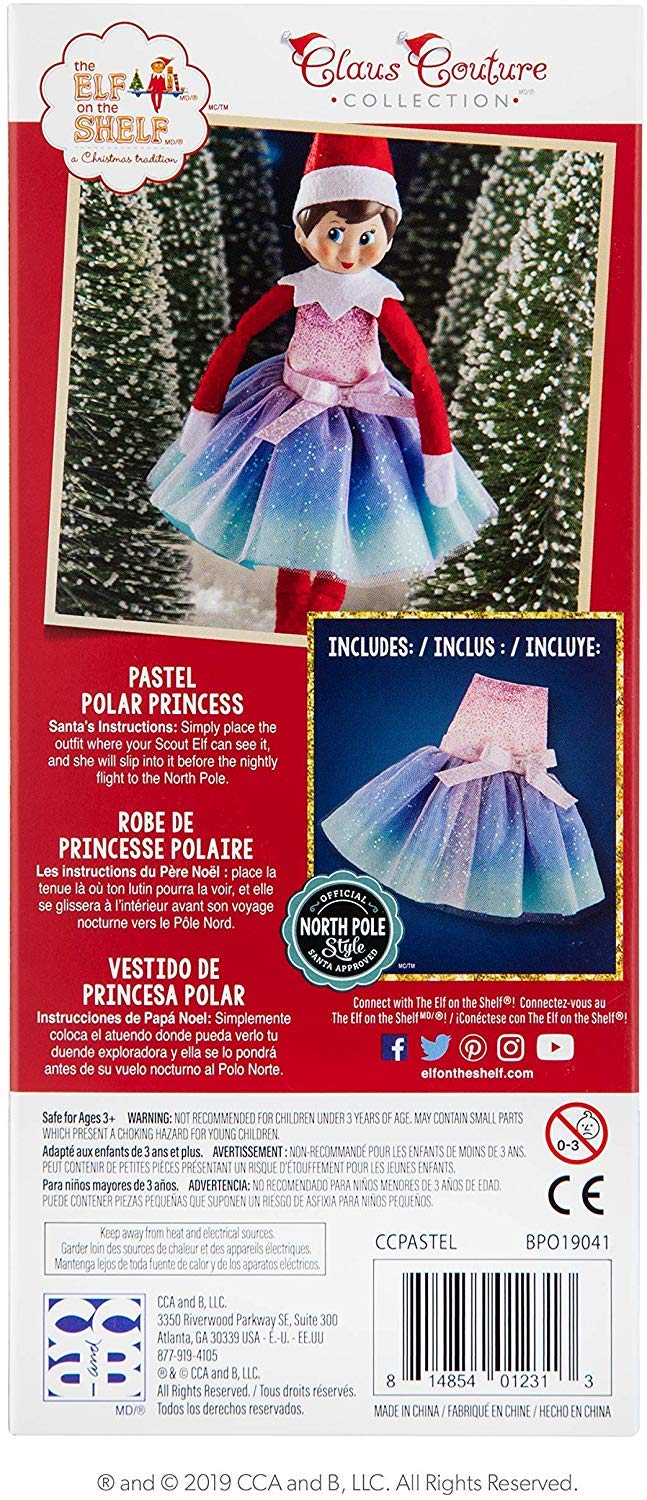 Amazon.com: The Elf on the Shelf Claus Couture Pastel Polar Princess : Toys  & Games