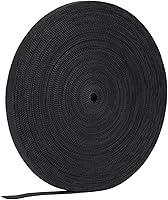 Vista 2 de Correas reutilizables para cables, rollo de gestión de cables, cierre negro, cinta de gancho y bucle de doble cara (1/2 pulgada)