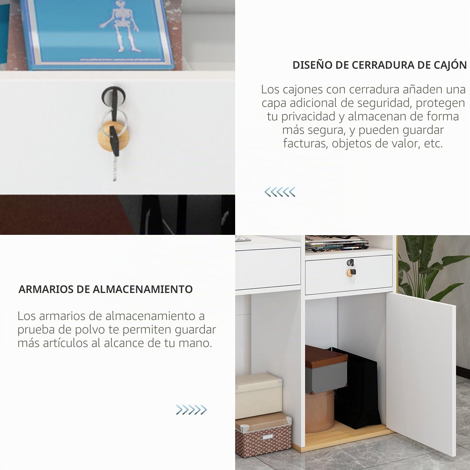 GAOXIAO Mostrador Recepcion Mesa de Recepción Simple Mostradores para Tiendas Gabinete de Cajero Recepciones Peluqueria Escritorio de Recepción Pequeño con Cajón Cerradura A 120 cm