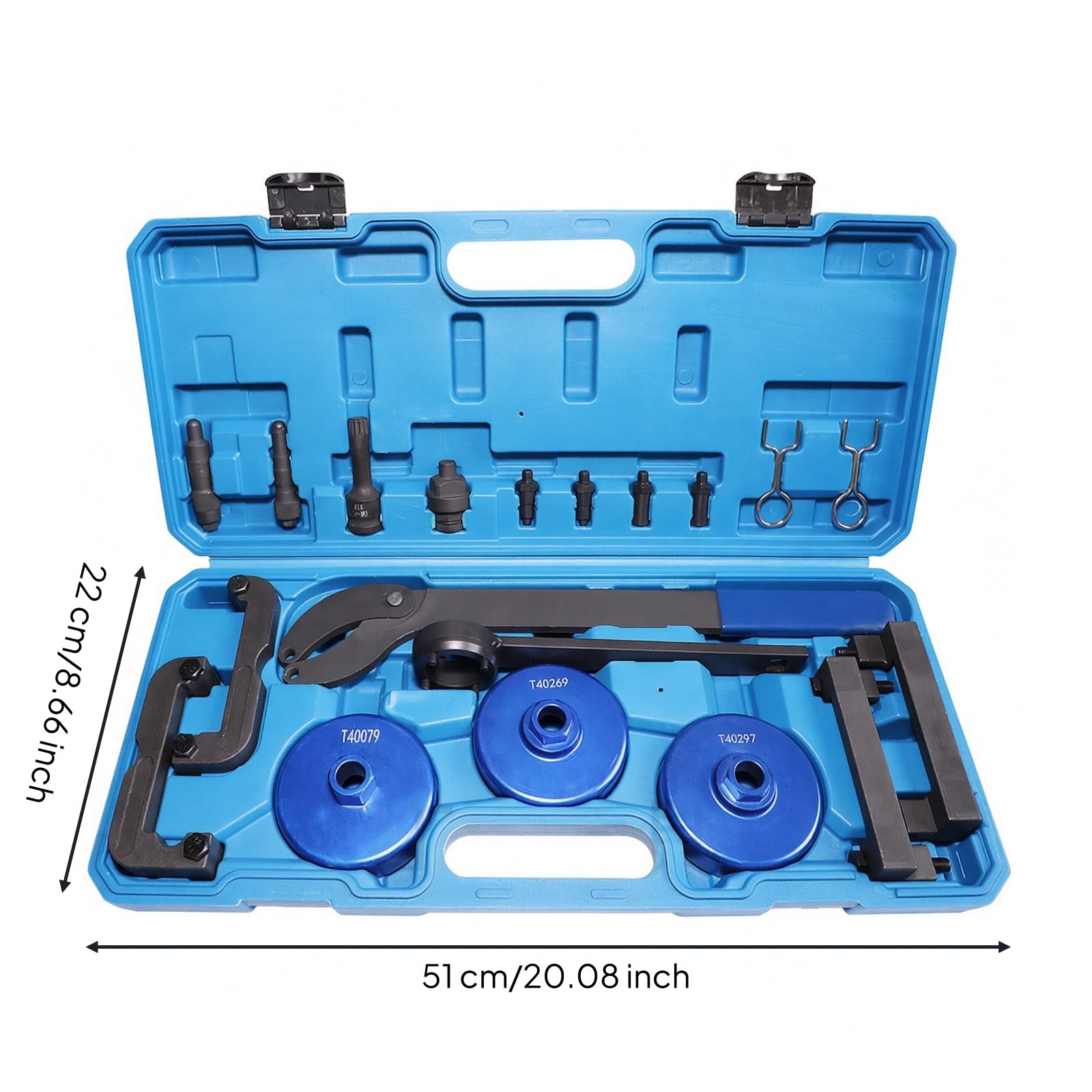 Kit di Attrezzi con Custodia Rigida Robusto in Acciaio Al Carbonio per Manutenzione e Riparazione Motori, Stile A