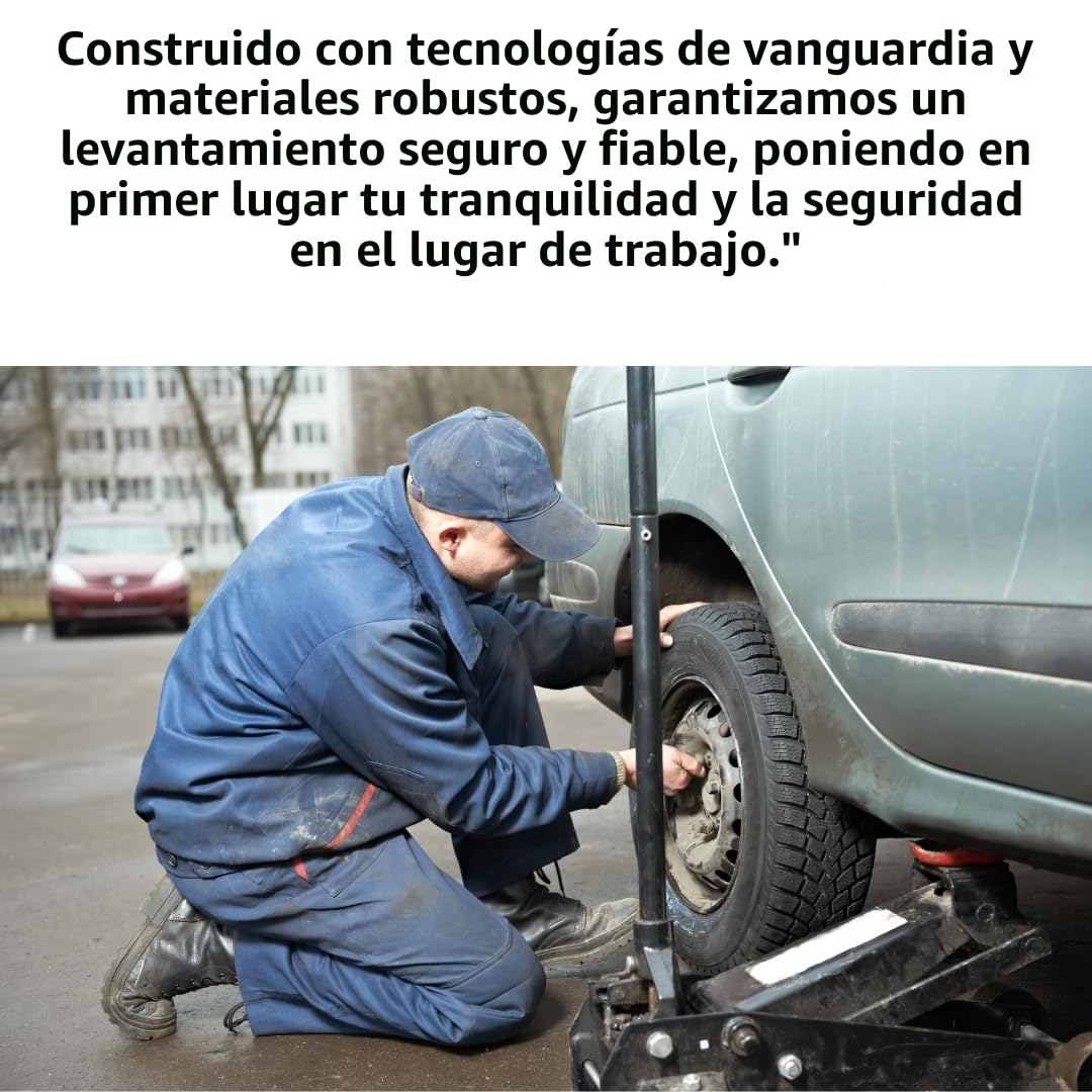 Gato hidráulico para coche, elevador profesional 4T, ruedas bidireccionales con rodamiento, ajuste súper bajo para vehículos, gato para coche con elevación doble pistón.