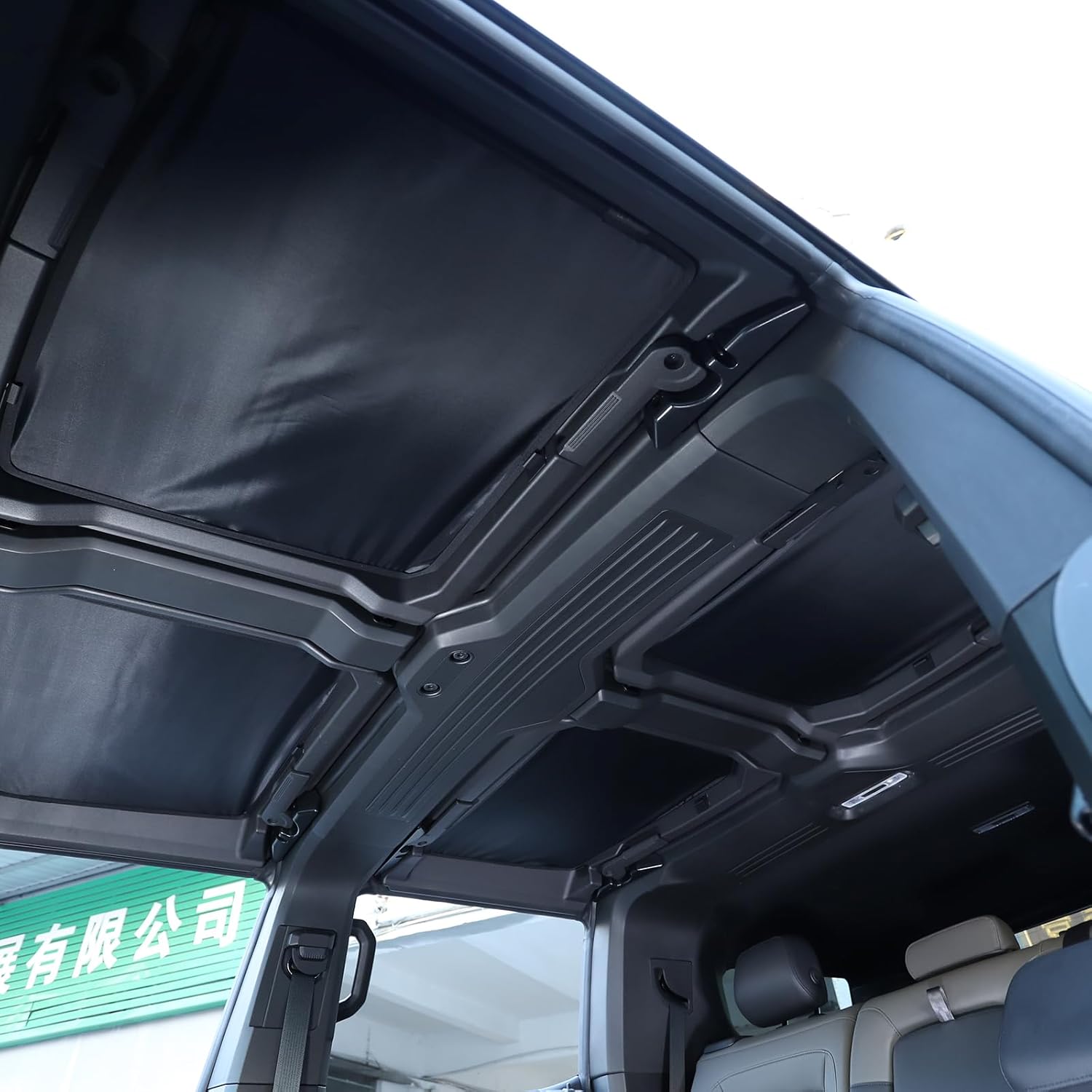 Sunroof Sunshade for Hummer EV 2024-2026 Accessories Upgraded Car Roof Cover Foldable Roof Sun Shade UV Reflector Glare HeatShield Sun Visor Blocker Moonroof Shield Cover Privacy Protector (Black1)