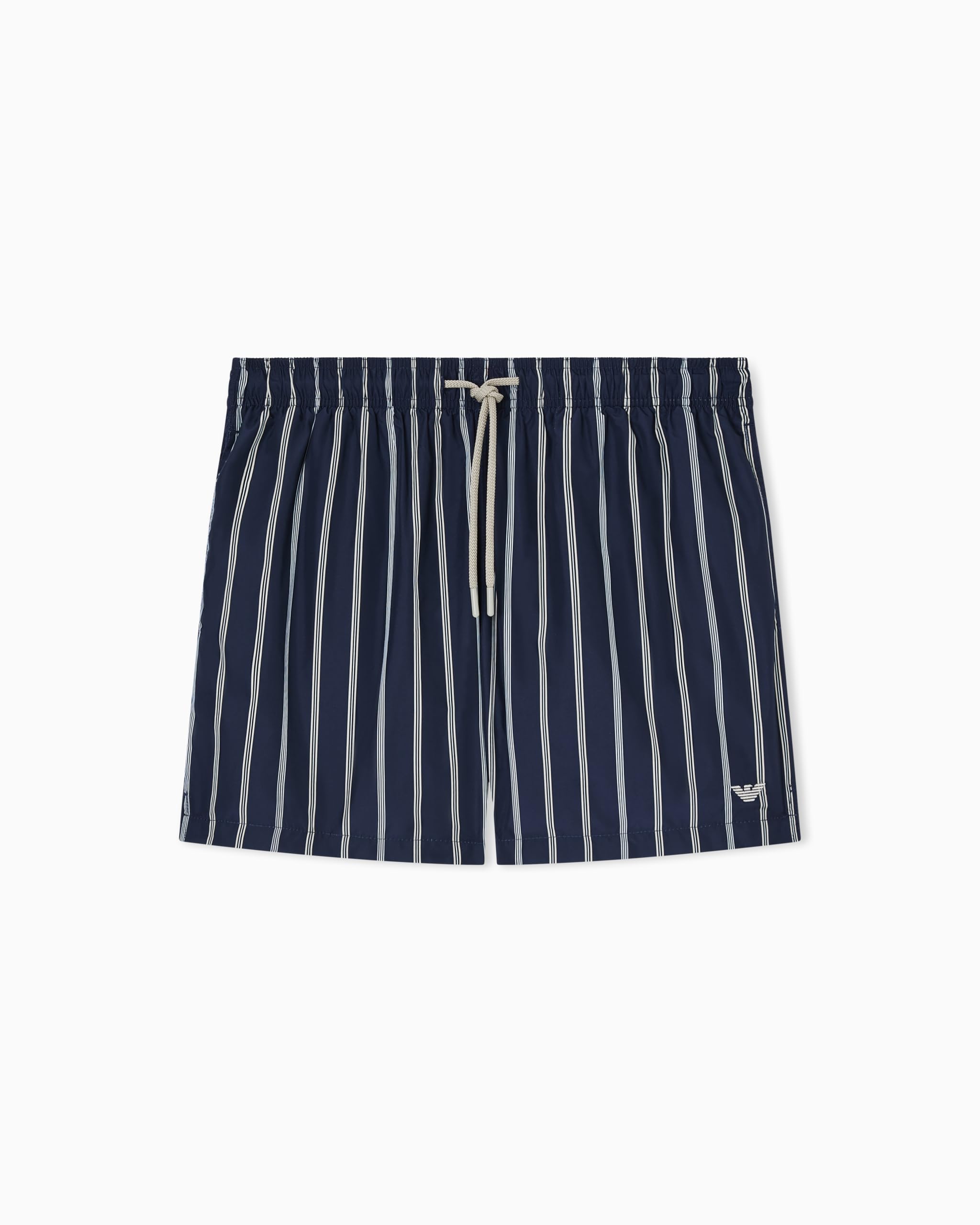 Emporio Armani Men's Boxer Beachwear Swimming Trunks - Blue/Black - XL