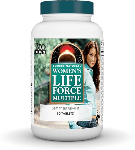 Source Naturals Suplemento multivitamínico diario y multivitamínico para la salud inmune de las mujeres Life Force - 90 tabletas