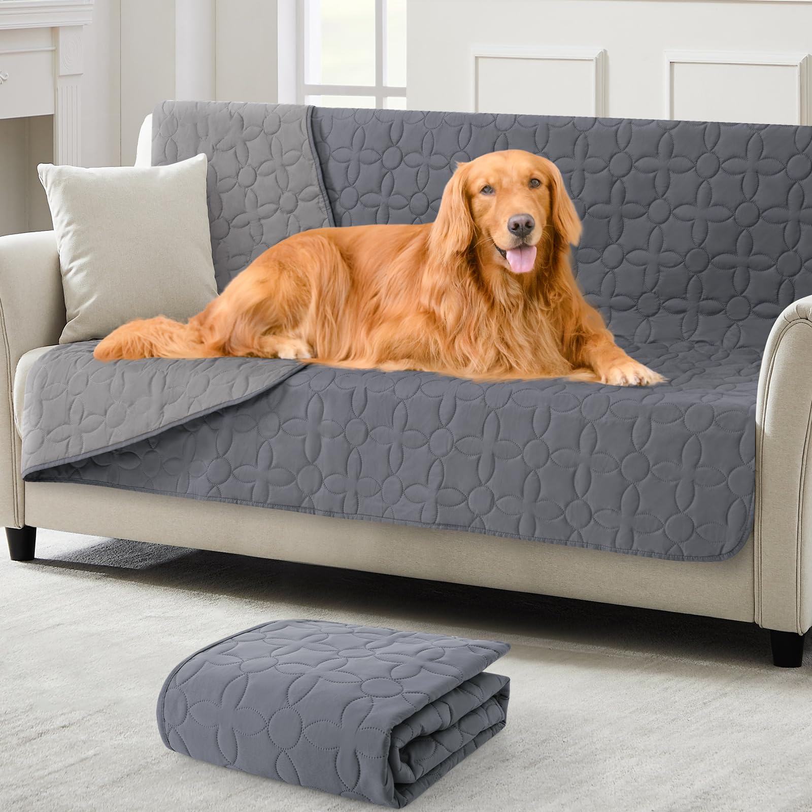 PICK FOR LIFE wasserdichte Hundedecke, beidseitig verwendbare Haustierdecke als Schutz für Sofa, Bett und Auto – waschbare Hundematte für große und kleine Hunde sowie Katzen