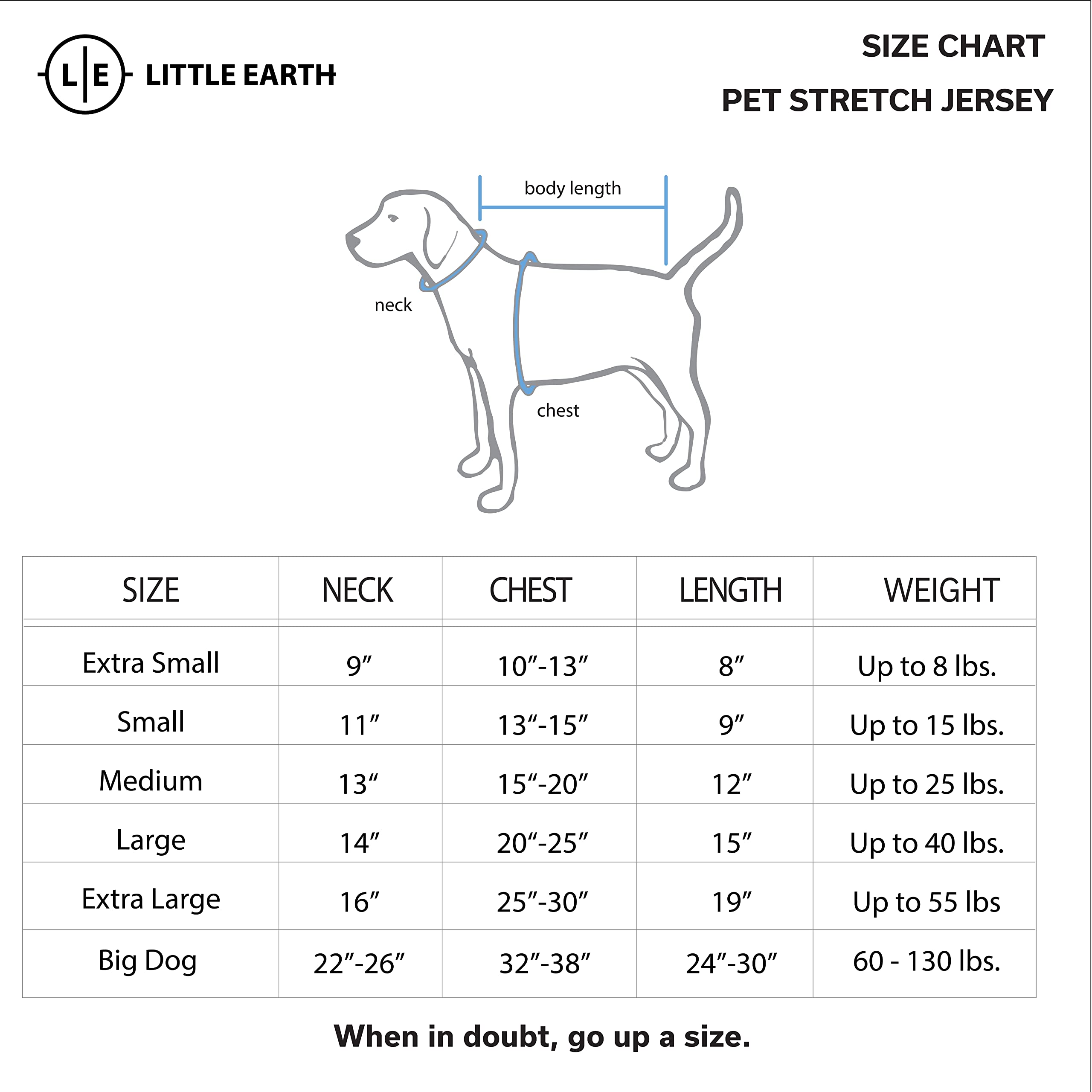 Littlearth Jersey Stretch pour Animaux de la NFL