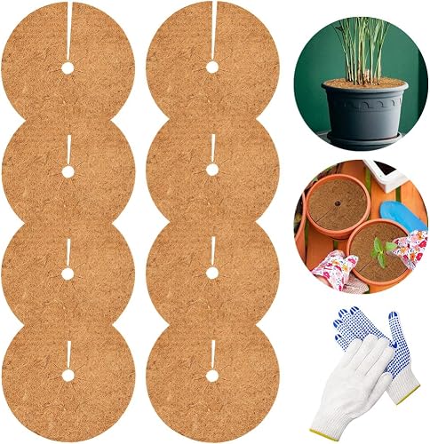 8Pièces Tapis de Coco Plantes PRZRAO