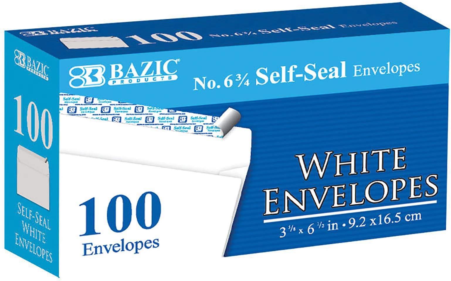Self Seal White Envelope 3 5/8" x 6 1/2" #6