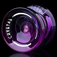 Vista 7 de MAGICYOYO K2 - Yoyo de plástico profesional sensible para niños principiantes, extra no sensible, rodamiento yoyo, yoyo de trucos para adultos + 12