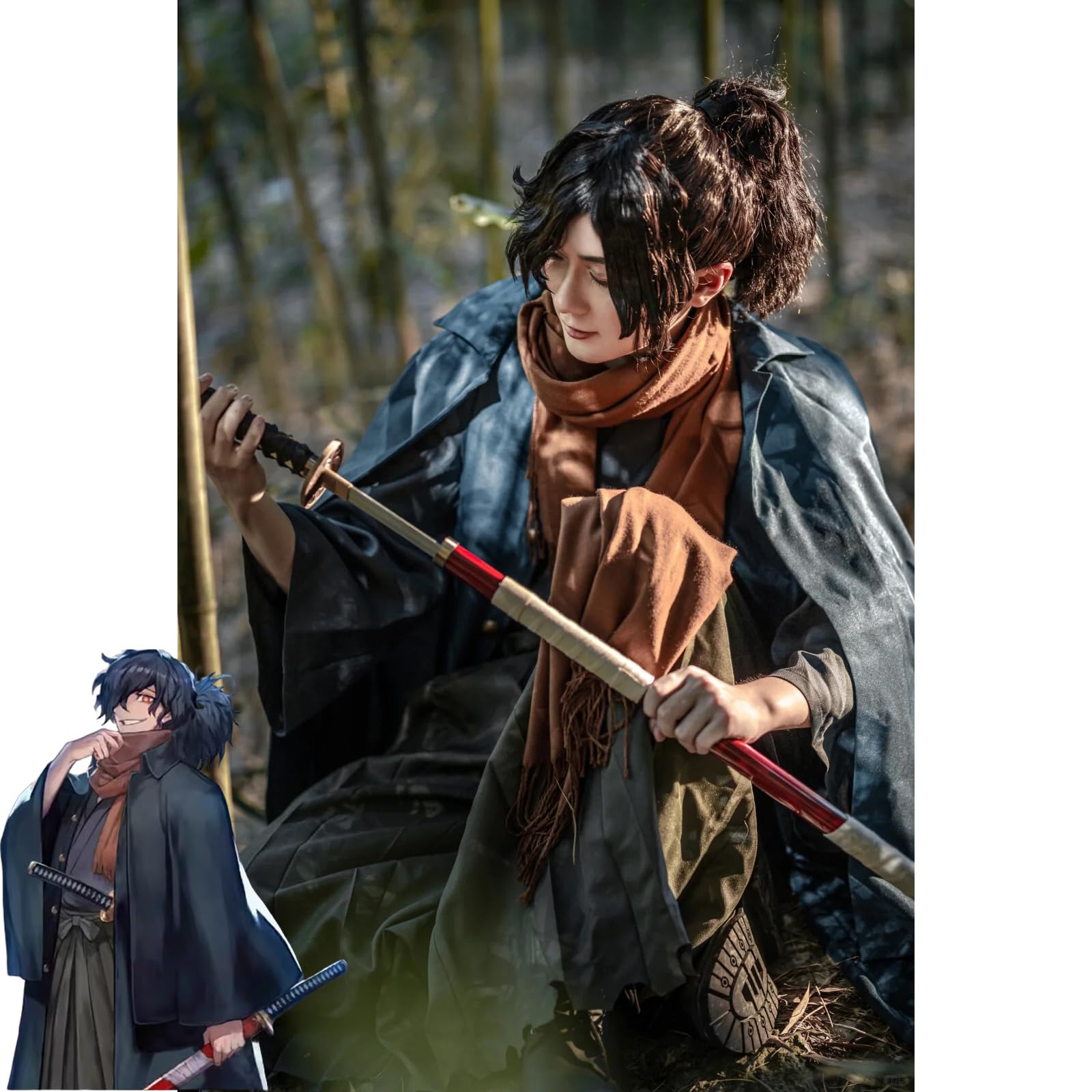 Amazon.co.jp: [YAORUI] Fate/Grand FGO周辺 岡田 以蔵 コスプレ衣装 