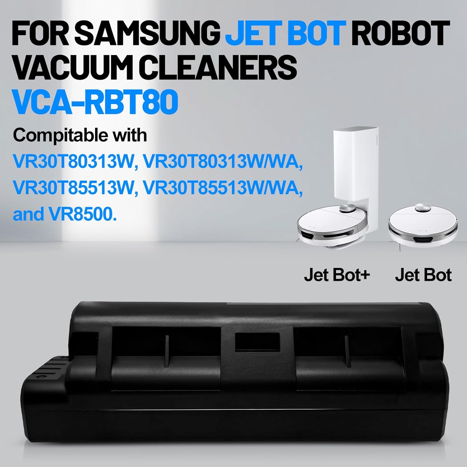 21.6V 3000mAh Replacement Battery for Samsung Jet Bot Robot Vacuum Cleaner VR30T80313W, VR30T80313W/WA, VR30T85513W, VR30T85513W/WA, VR8500 – Replacement for Battery Model: VCA-RBT80