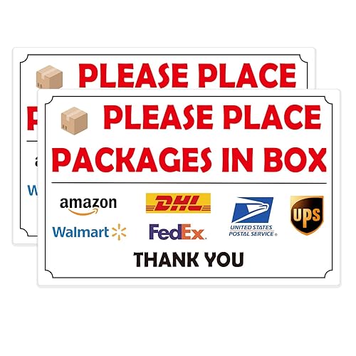 Please Leave Packages Here Sign for Delivery Drivers – Self-Stick
