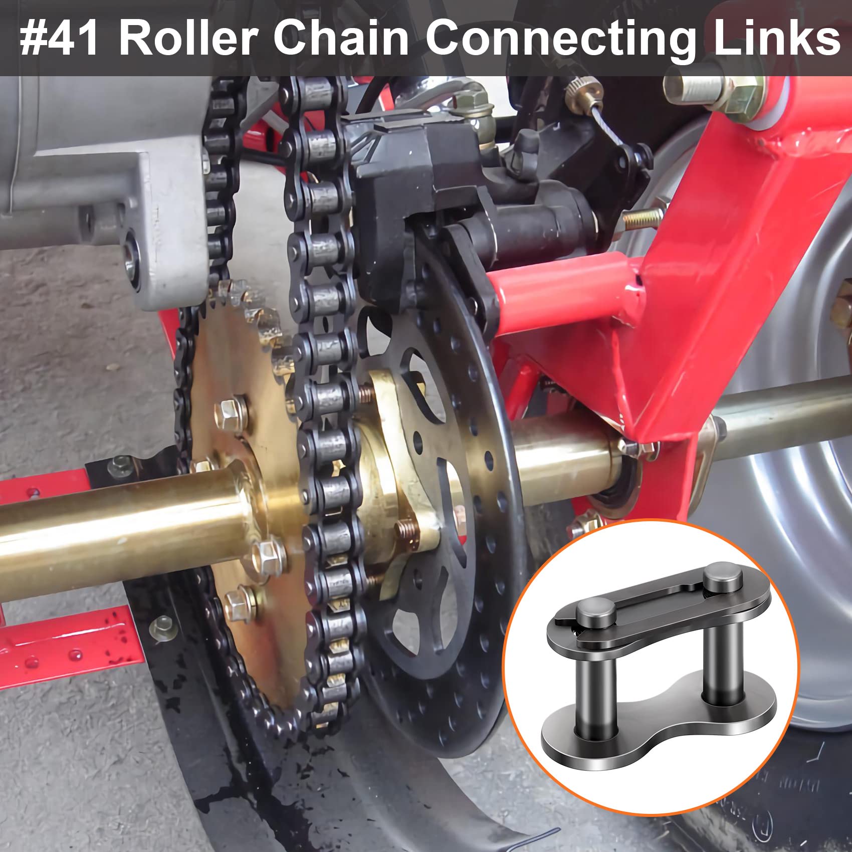 PAGOW 10PCS #41 Roller Chain Connecting Links, Master Connector Link — Amazon image 4