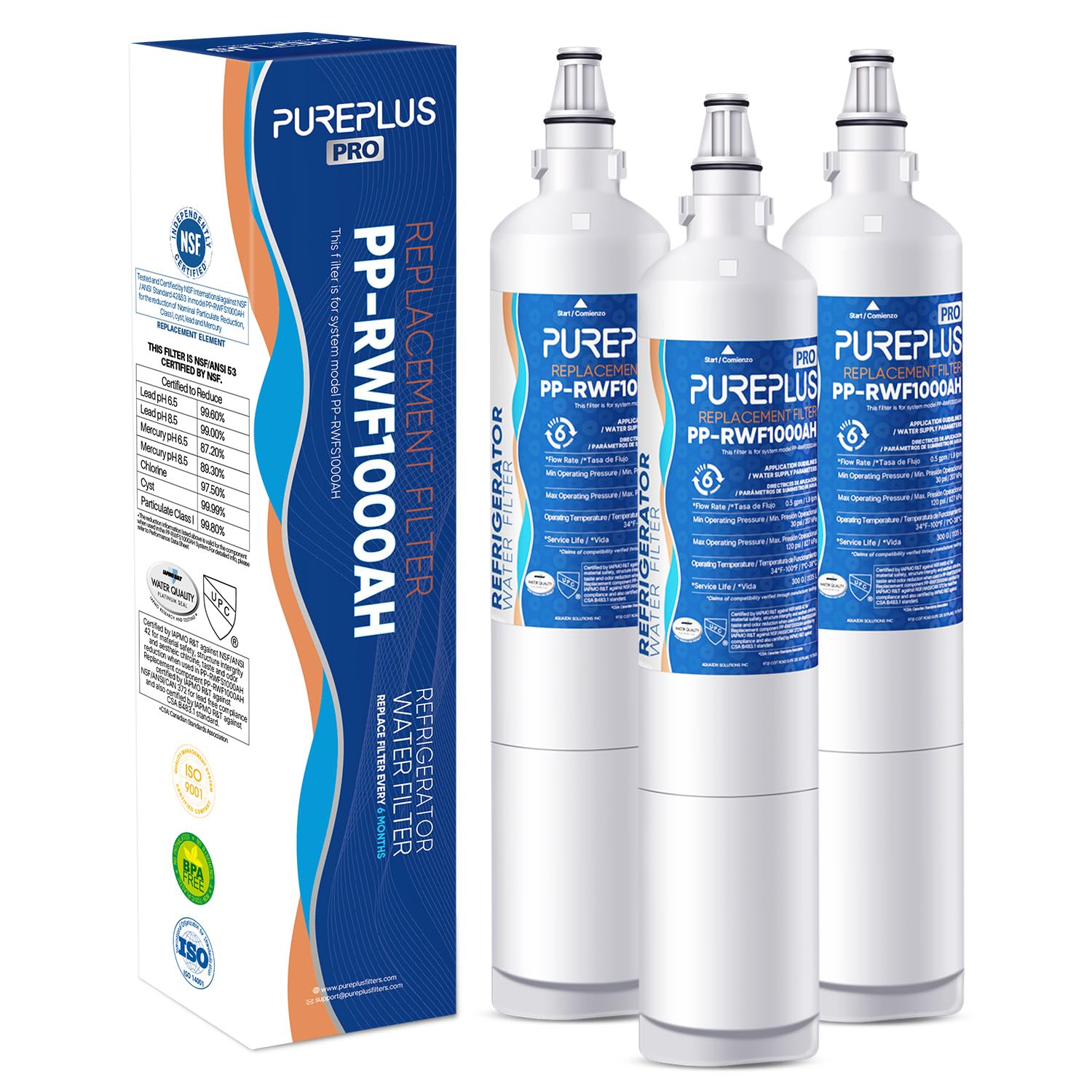 Filtre à eau frigo américain LG LT600P à charbon actif, haute performance pour 5231JA2006B